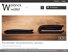 Tablet Screenshot of planckwallet.com